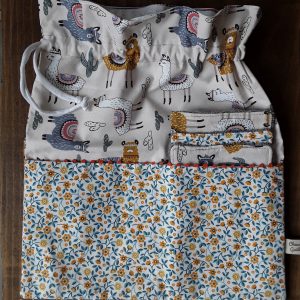 Pochon de toilette et ses 3 lingettes lavables