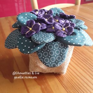 Pot de violettes